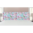 thumbnail image 1 of Diamond Headboard, Heart Geometric Shaped Colorful Little Diamonds Precious Gemstones Crystals Pattern, Upholstered Decorative Metal Bed Headboard with Memory Foam, King Size, Multicolor, by Ambesonne, 1 of 4