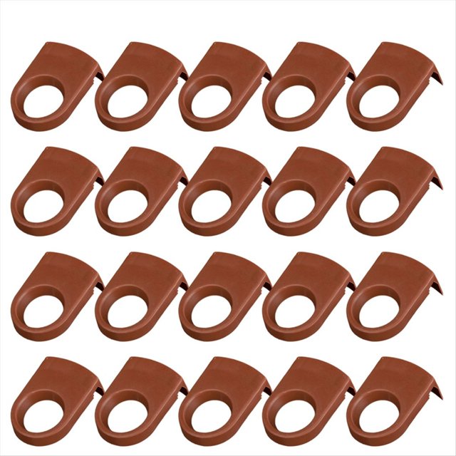Broches de Cerveza, Clips para de Cóctel, Portabotellas, Clips de Plástico para Beber, Copas para Fiestas de Cumpleaños, Bodas, Marrón