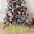 thumbnail image 4 of KLL 30" Christmas Tree Skirt Taco Xmas Tree Skirts Mat for New Year Xmas Holiday Party Indoor Outdoor Home Decoration, 4 of 5