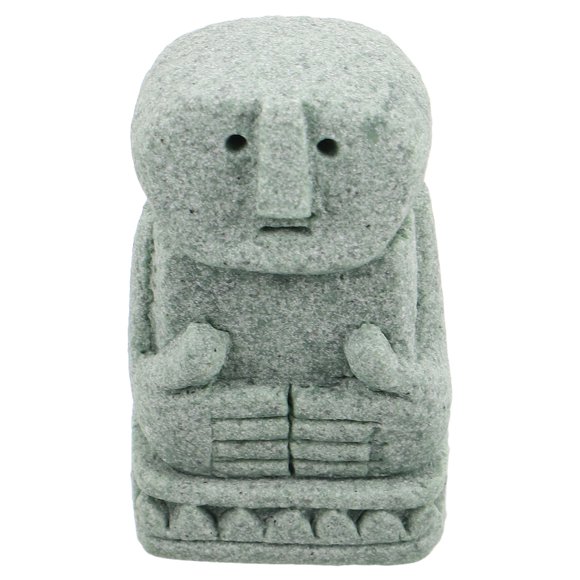 SKISUNO Tribal De Piedra Para Jardín Zen Escultura Balinesa Natural Color