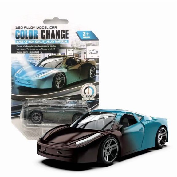 QHUDLV Alloy Temperature Changing Sliding Racing Car, Color Shifting Toy, Fun Mini Car Gift for Kids