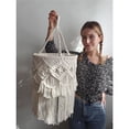 thumbnail image 2 of Lamp Shade Hanging Light Cover Modern Handwoven Chic Tassel Boho Light Shade Lampshade for Bedroom Dorm Room Home Office Restaurant（Bulb Not Included）, 2 of 5