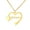Gold, variant on Name Custom Necklace Jewelry Personality Customized Love Heart Shaped English Name Five-pointed Star Women Clavicle Chain