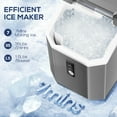 Auseo Nugget Ice Maker Countertop with Soft Chewable Pellet Ice