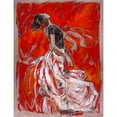 thumbnail image 3 of Wiley, Marta 19x24 Black Modern Framed Museum Art Print Titled - Red Dancer- Cadmium, 3 of 5