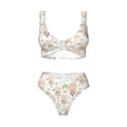 thumbnail image 4 of Daiia Air Balloon and Flower Women's Bikini Set Two Piece Swimsuit High Waisted Bikini Adjustable Straps Bikini Perfect for Beach, Pool, and Summer Vacation-XX-Large, 4 of 9