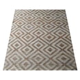 thumbnail image 3 of HAND WOVEN FLAT WEAVE KILIM JUTE ECO-FRIENDLY AREA RUGS - 6'x9', Rectangle Shape, White Beige Color, Geometric Pattern, High Pile, Natural Fiber, Handmade Area Rugs for Living Room (J00028), 3 of 5