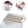 thumbnail image 2 of Kimi Kalimba Acrylique Piano à Pouces 17 Touches avec Tuner Marteau Sac de Concert, 2 of 7