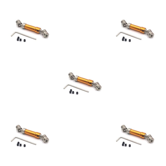 Eje de transmisión trasera Vogacara 1:12 para WLtoys 12423 12428 12429 2 piezas Oro