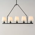 thumbnail image 4 of SAFAVIEH Josphete 5-Light Modern Black Iron Chandelier, 4 of 8