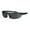 Black Lens, variant on ANSI Z87.1 Warp Around Mens Shatterproof Safety Glasses U6 S Light Grey Tint