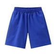 thumbnail image 2 of Quealent Boys Athletic Shorts Summer Boys' Fashion Outfits Baby Girls Boys Cotton Linen Blend Cute Bloomer Shorts Loose Harem Shorts Blue,5-6 Years, 2 of 4