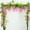 Pink, variant on 2X7FT Artificial Wisteria Vine Garland Foliage Plant Trailing Flower Home Decor