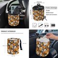 thumbnail image 2 of HUIACONG Daisy 12 Pcs Car Seat Cover Car Steering Wheel Cover Auto Seat Belt Cover Car Garbage Can Car Organizer Car Armrest Cover Pad Car Coasters Keychain Fit for Most Car SUV, 2 of 3