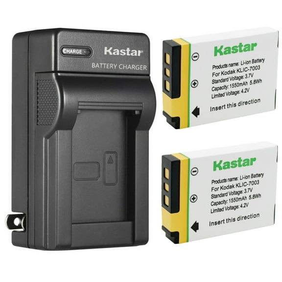 Kastar 2-Pack GB-40 Battery and AC Wall Charger Replacement for GE GB-40 GB40 Battery, GE A830, E1030, E1035, E1040, E1050, E1050TW, E1055, E1235, E1240, E1250TW, E850, E850SL, H855 Camera