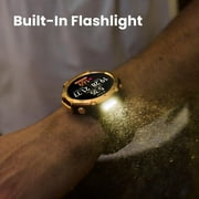 Amazfit T-Rex 3 Pro Outdoor Smart Watch 48mm Sapphire AMOLED Display, Ti Bezel, Dual Band GPS, Offline Maps, 25 Days Battery, Built-in Flashlight, 10 ATM, 180+ Sports Mode for Android & iPhone, Black