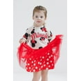 thumbnail image 2 of Disney Minnie Mouse French Terry Dress Polka Dots Toddler to Big Kid, 2 of 5