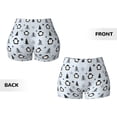 thumbnail image 5 of Picia penguin tree star Printed Workout Shorts for Women Seamless Scrunch Butt Lifting High Waisted Yoga Gym Booty Running Moisture-wicking Short Pants-Small, 5 of 9