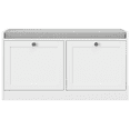 thumbnail image 4 of Qinaqin 42-Inch Entryway Shoe Almacenamiento Bench Moderno Fluted de Profundidad Madera Mudroom en Blanco para cm Alturaallway Foyer & Front Puerta, 4 of 8