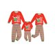 thumbnail image 1 of Pijamas Para Navidad Familia Dibujos Animados Letra Imprimir Jersey + Pantalones A Rayas XBTCLXEBCO L;Papá Rojo, 1 of 6