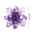 thumbnail image 3 of Ganfancp 5Pc Christmas Tree Ornaments Christmas Simulation Flower Ornament Ofertas Del Día Liquidación 5X Flores Decorativas, 3 of 5