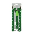 thumbnail image 2 of Boxed-Gifts Men's Y-Back Stars Adjustable Elastic Green Clip-On Suspenders, 2 of 2