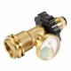 thumbnail image 1 of Adaptador de indicador de nivel de tanque de propano Conexiones de latón universales Convierte POL a QCC1 Tipo 1, 1 of 11