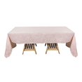 thumbnail image 4 of BalsaCircle 60" x 126" Blush Rectangular Premium Polyester Faux Burlap Tablecloth Kitchen, 4 of 8