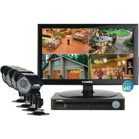 Lorex 18.5'' LED with 8 Channel DVR with 4 Night Vision Camera
