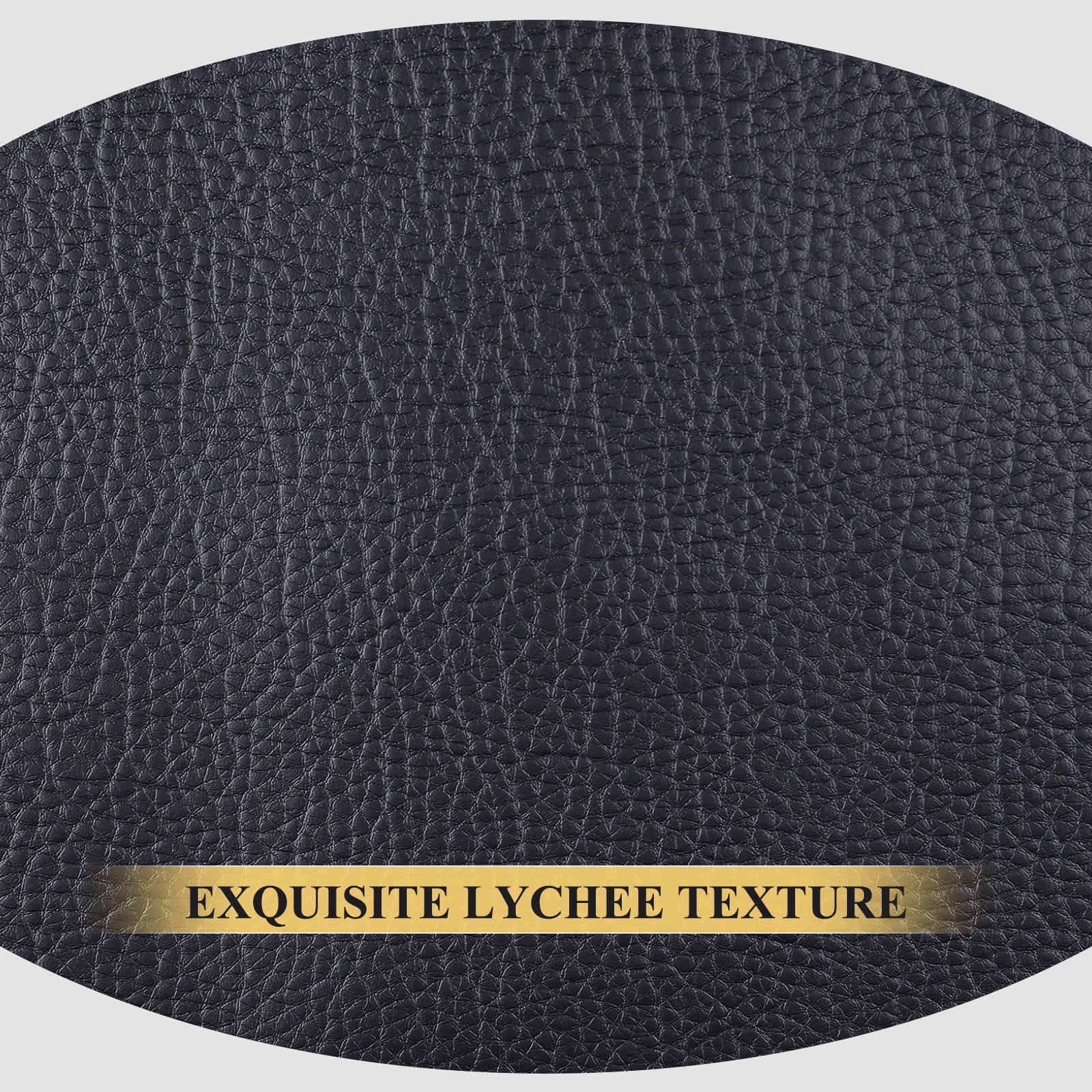 ANMINY Litchi Pattern Faux Leather Fabric, 1 Yard, 55in Wide Upholstery Leather for Headboard, Wall Decor, Sofa, Crafts, Sewing, Wallets, Handbags