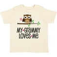 thumbnail image 3 of Inktastic Grammy Loves Me Grandchild Owl Girls Toddler T-Shirt, 3 of 5