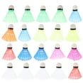 thumbnail image 1 of Minkissy 20pcs Badminton Birdie for Kids Plastic Assorted Color Exercise Fitness, 1 of 8