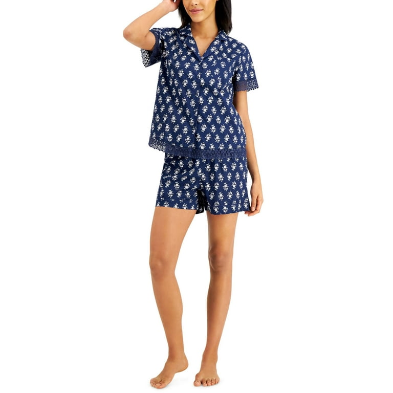allbrand365 designer brand Womens Graphic Top And Printed Pajama