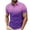 Purple, variant on Zylanna Men's Button Polo Shirts Tee, Summer Gradient Color Turndown Collar Short Sleeve Casual Pullover for Men Blue Size 3XL
