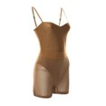 thumbnail image 3 of SAYOO Ropa de mujer Conjunto de dos piezas, Body sin mangas con correa ajustable para el hombro Pantalones cortos transparentes a juego SAYOO Moda, 3 of 5