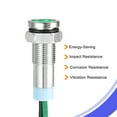 thumbnail image 4 of Unique Bargains AC/DC110V 6mm Flush Panel Metal Shell Green LED Indicator 150mm Cable 3 Count, 4 of 5