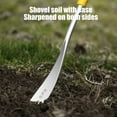 thumbnail image 5 of Garden Shovel Hand Spade | Carbon Steel Small Digging Tool | Ergonomic Curved Handle | Rustproof Green Finish | 13.7 x 4.4 in | Lightweight 250g | 1-Pack | Weeding Trowel, 5 of 7