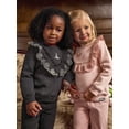thumbnail image 4 of Modern Moments Toddler Girl Glinda Wicked Eyelet Ruffle Sweatshirt, Sizes 12 Months - 5T, 4 of 10