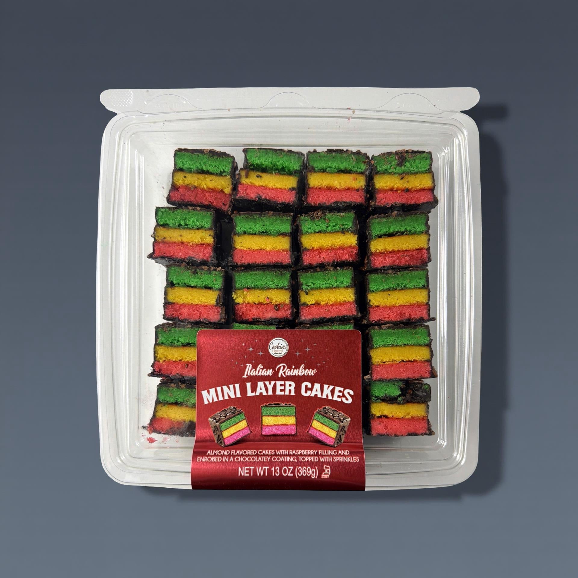 Carlotta's Authentic Italian Rainbow Cookies | 13 Ounces