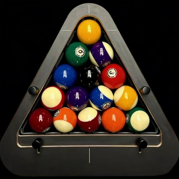 GDSAIO 1 PCS Practical Pool Table Rack Precision Engineered Rack System That Heavy Duty Solid 8 /9 Pro /Triangle Pool Racks Triangle 37x37x37cm