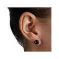 thumbnail image 2 of Monture Panier de Clous d'Oreilles en Or Blanc 14K avec Diamants Noirs Ronds 4 Ct, 2 of 3