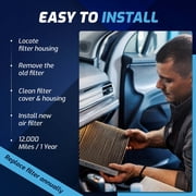 AirTechnik CF11920 Cabin Air Filter w/Activated Carbon 2 Pack Fits Ford C-Max and Escape 2013-2019, Focus 2012-2018, GT 2017-2022, Transit Connect 2014-2023, Lincoln MKC 2015-2020 - CV6Z-19N619-A