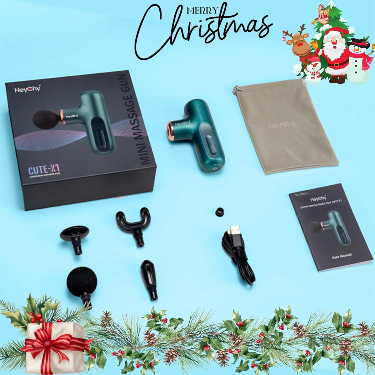 Super Mini Massage Gun, Percussion Deep Tissues Muscle Massager, Compact Sports Travel Portable Handheld for Home Gym Office Outdoors