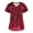 1-wine, variant on Valentine's Day Working Uniform for Women Love Heart Printed V-Neck Breathable T-Shirts Short Sleeve Professionals Soft Stretch Scrub Tops with Pockets  Large
