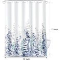 thumbnail image 3 of Blue Plant Fabric Shower Curtain, Shower Curtain Bathroom, Waterproof Quick-Drying Polyester Fabric Bathroom Shower Curtain Set, Machine Washable 72" W x 72" L with Hooks, 3 of 6