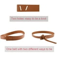 thumbnail image 5 of YooGuoGuo Women Fashion Leather Belt for Jeans Jumpsuit Coat Dress Belt Faux Leather Waistband Tie Knot Waist Belt, 5 of 6