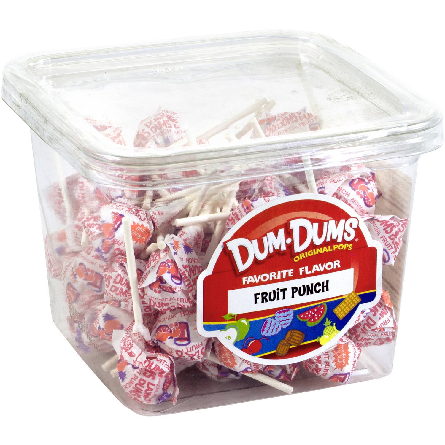 Dum Dums Fruit Punch Lollipops, 68 count, 1 lb by