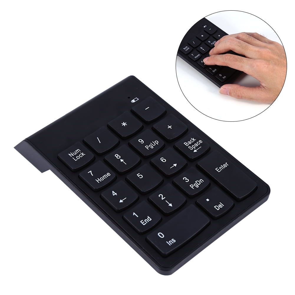 Chromebook Computers Mac HDE USB Numeric Keypad Wired 18 Key Number Pad with Color Change Backlit Keys Portable Numpad for Windows Linux