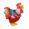 thumbnail image 3 of Disfraz de gallo inflable, disfraz de novedad para Halloween, disfraz de cosplay Rojo, 3 of 8
