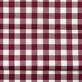 thumbnail image 2 of Kate Aurora Country Farmhouse Rod Pocket Buffalo Plaid Check Gingham Window Curtains - Country Burgundy, 63 in. Long, 2 of 3